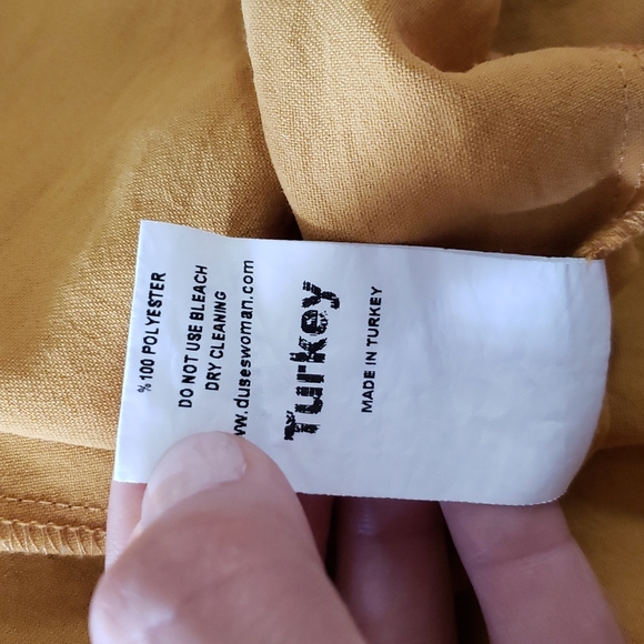 Dudes Yellow Long Blazer Size L - Picture 6 of 6